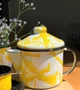 Bule para Chá Esmaltado - nº 10 - Amarelo - 600 ml (EWEL Coleção Marmorizada)