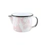 Caneca Esmaltada com Bico - nº 10 - Rosa Clara - 600 ml (EWEL Coleção Marmorizada)