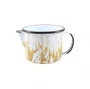 Caneca Esmaltada com Bico - nº 10 - Marrom - 600 ml (EWEL Coleção Marmorizada)