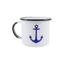 Caneca Esmaltada - n° 10 - Branco Âncora - 670 ml (À LA GARÇONNE + EWEL)