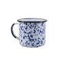 CANECA ESMALTADA - N° 8 - SALPICADO AZUL - 370 ml (EWEL)