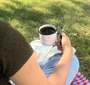 Caneca Esmaltada Rosa Clara - EWEL Coleção Marmorizada