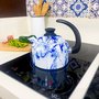 Chaleira Esmaltada - nº 14 - Azul - 1500 ml (EWEL Coleção Marmorizada)