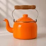 Chaleira Esmaltada Tradicional - nº 16 - Laranja - 1800 ml (EWEL)