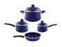 Conjunto de Panelas Esmaltadas – Bojuda – 04 pçs – Azul (EWEL)
