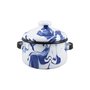 Mini Caçarola Esmaltada com Alça - nº 10 - Azul - 500 ml (EWEL Coleção Marmorizada)