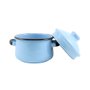 Mini Caçarola Esmaltada com Alça - nº 10 - Azul Claro - 500 ml (EWEL)