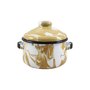 Mini Caçarola Esmaltada com Alça - nº 10 - Marrom - 500 ml (EWEL Coleção Marmorizada)